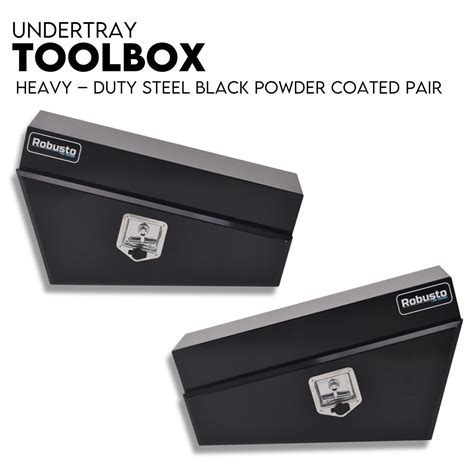 750mm black steel under tray tool box|under tray tool box installation.